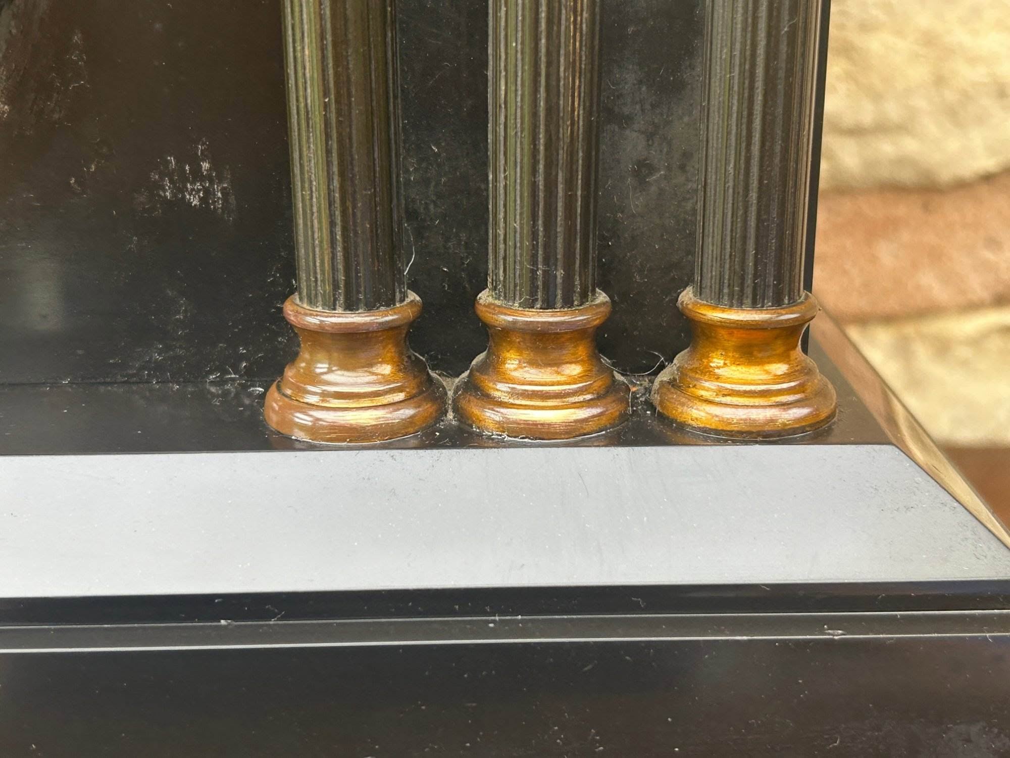 Architectural Slate Mantle clock – Rare movement