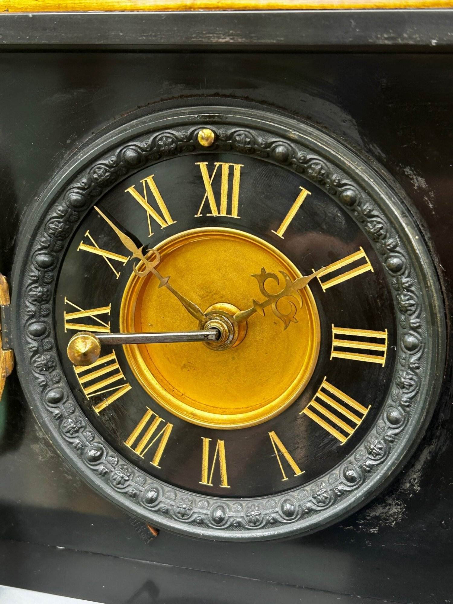 Architectural Slate Mantle clock – Rare movement