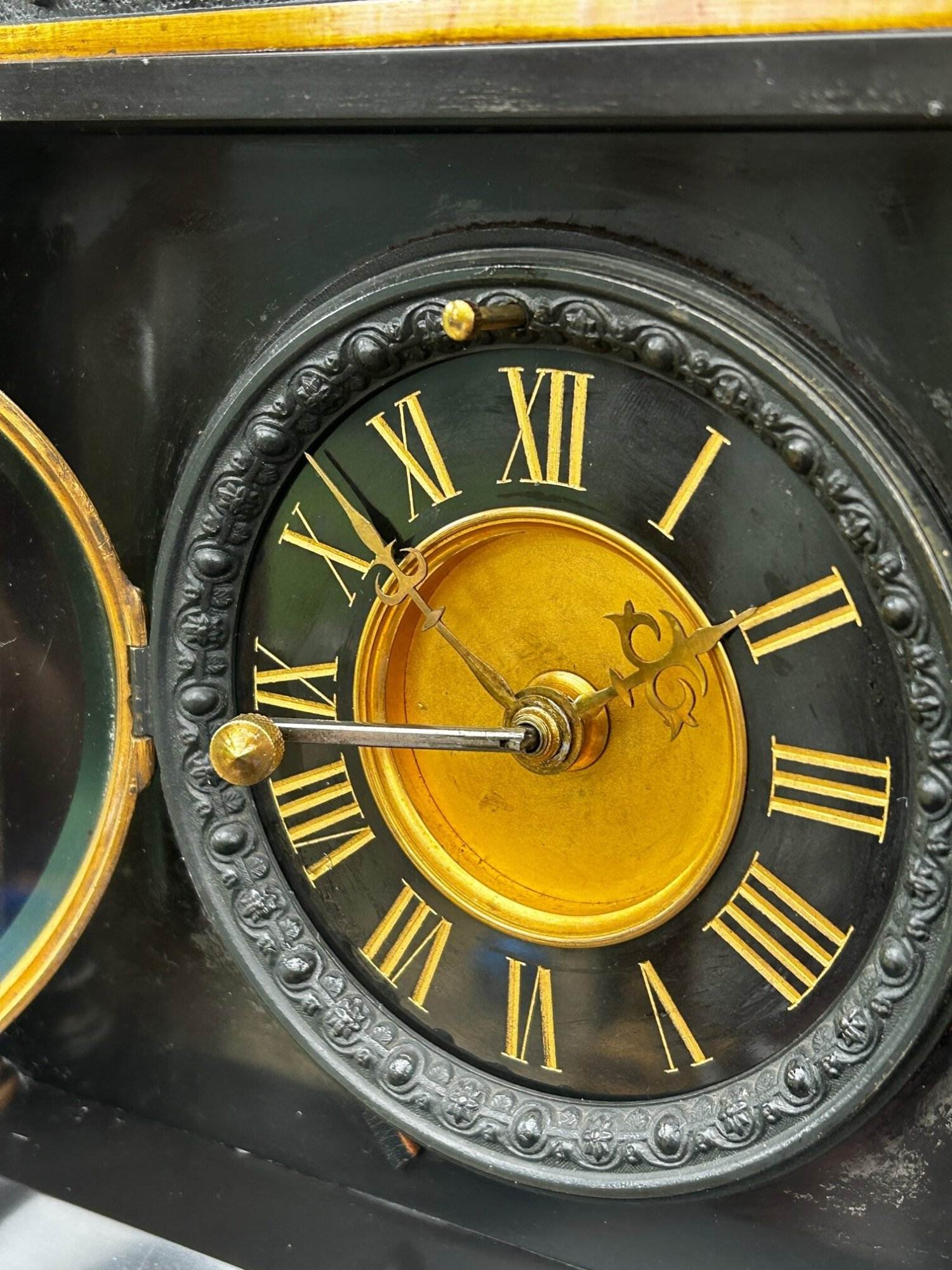 Architectural Slate Mantle clock – Rare movement - 8 Day bell striking - Image 2