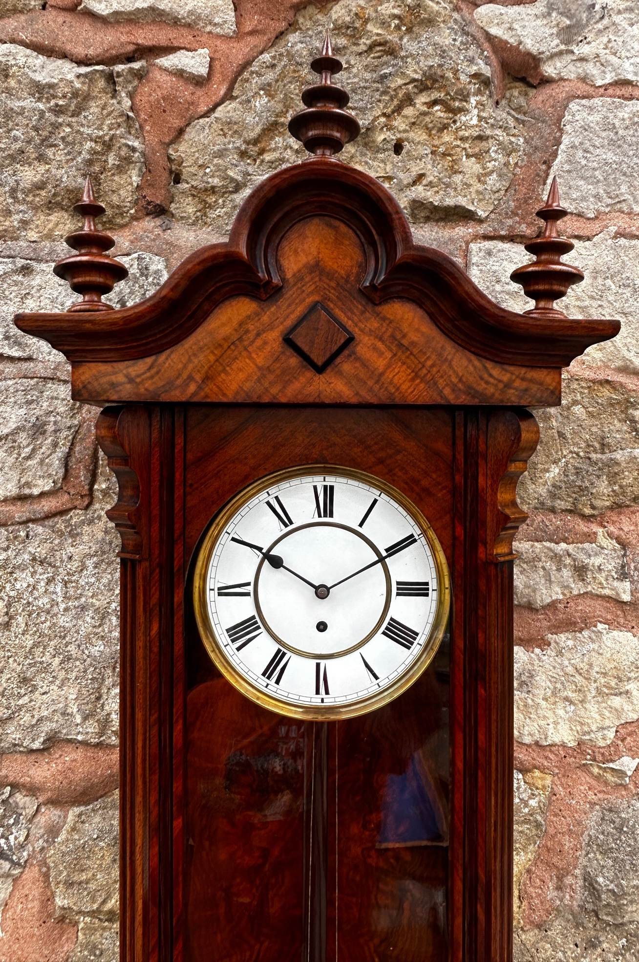 Stunning Antique Vienna regulator Wall Clock by Lenzkirch C1890