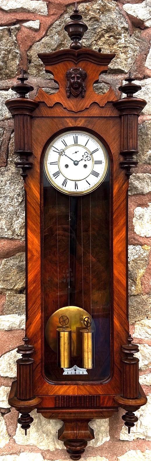 Antique Kingwood Gustav Becker Wall Clock