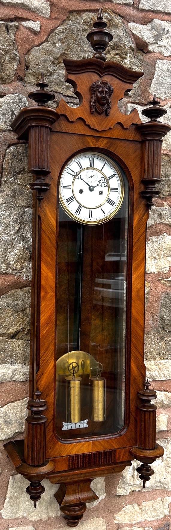 Antique Kingwood Gustav Becker Wall Clock