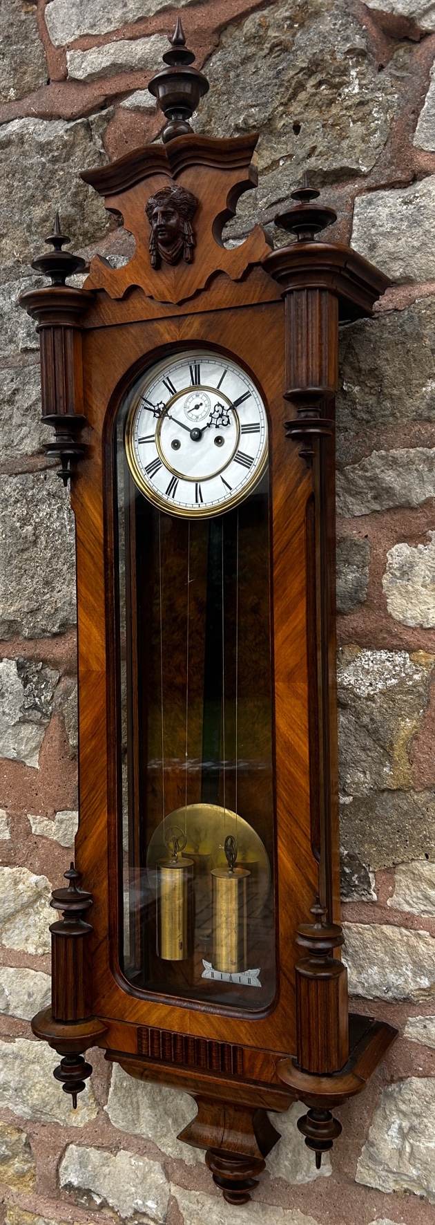 Antique Kingwood Gustav Becker Wall Clock