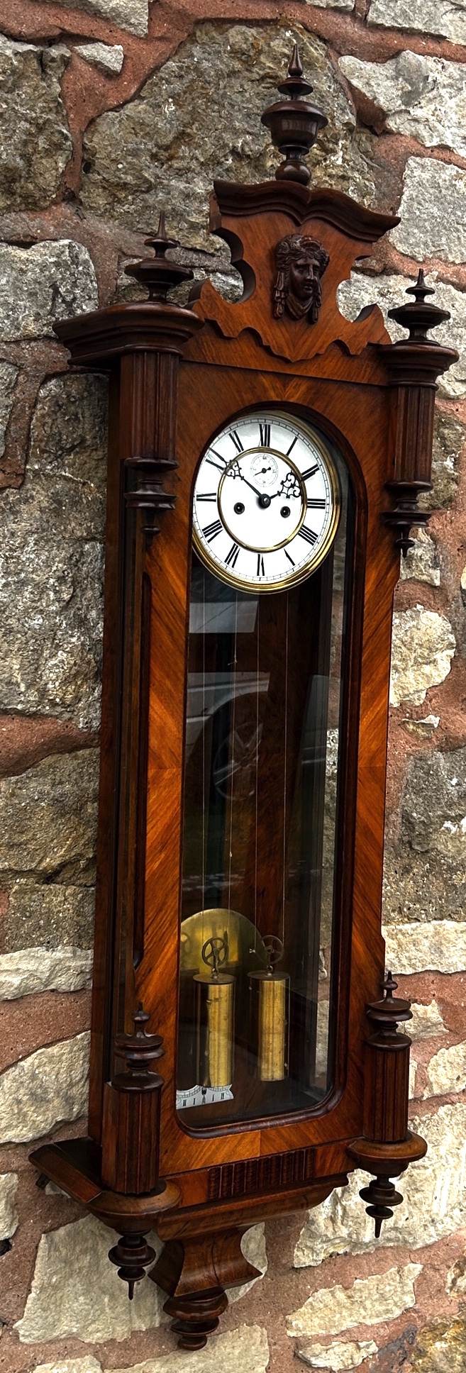 Antique Kingwood Gustav Becker Wall Clock