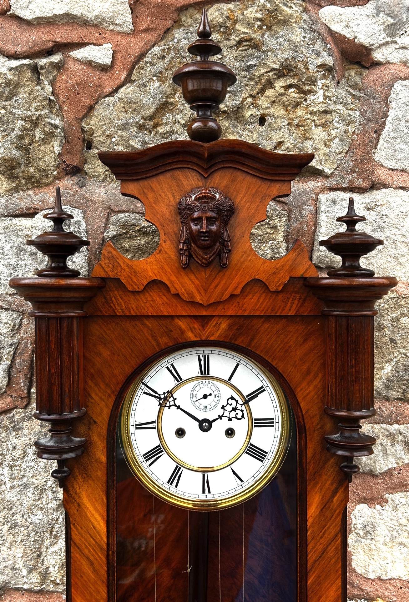 Antique Kingwood Gustav Becker Wall Clock