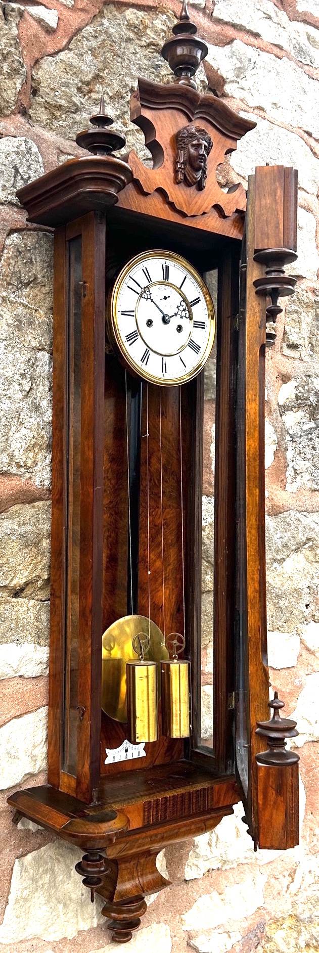 Antique Kingwood Gustav Becker Wall Clock
