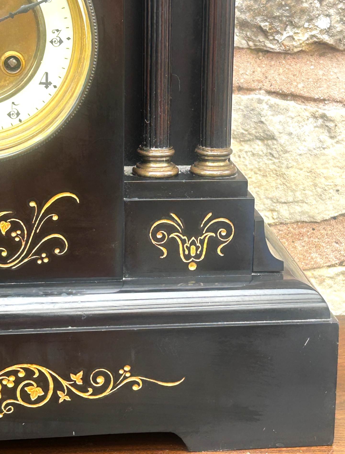 Slate & Marble 8-Day Mantel Clock