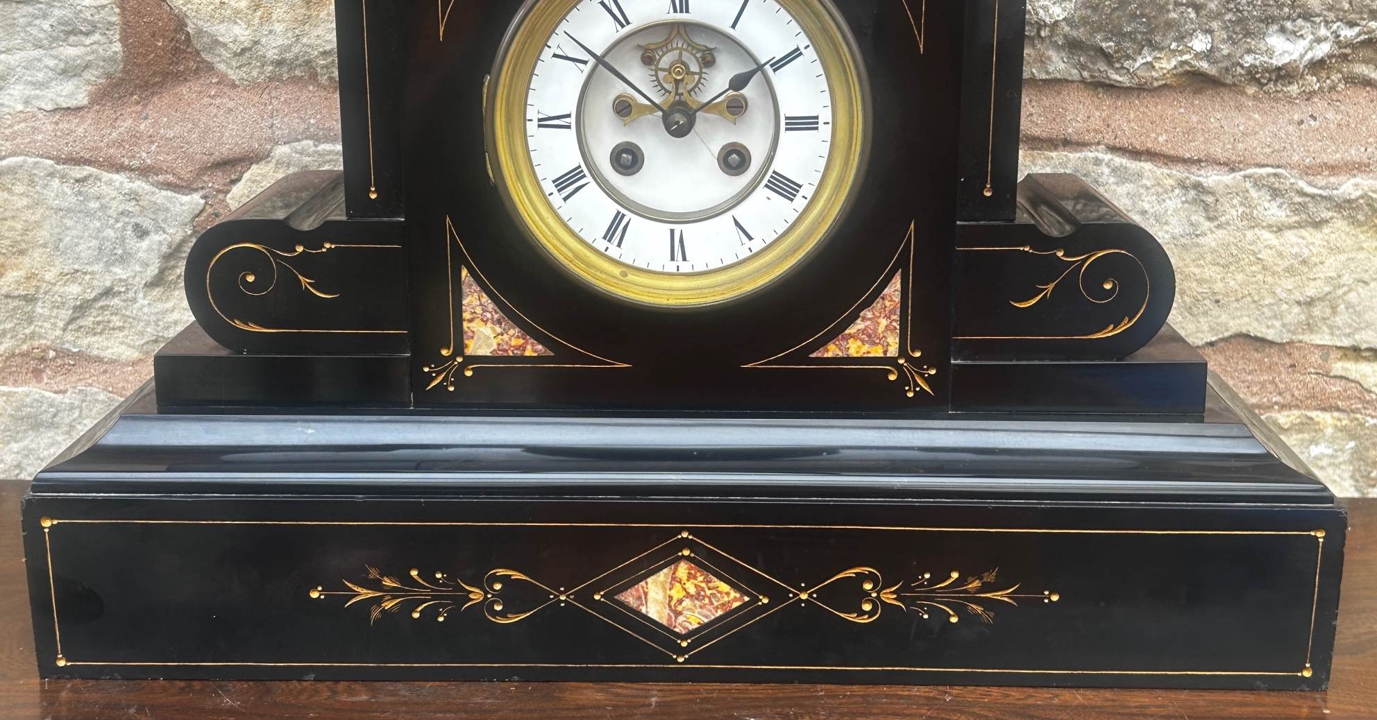 Marble 8-Day Mantel Clock C1900