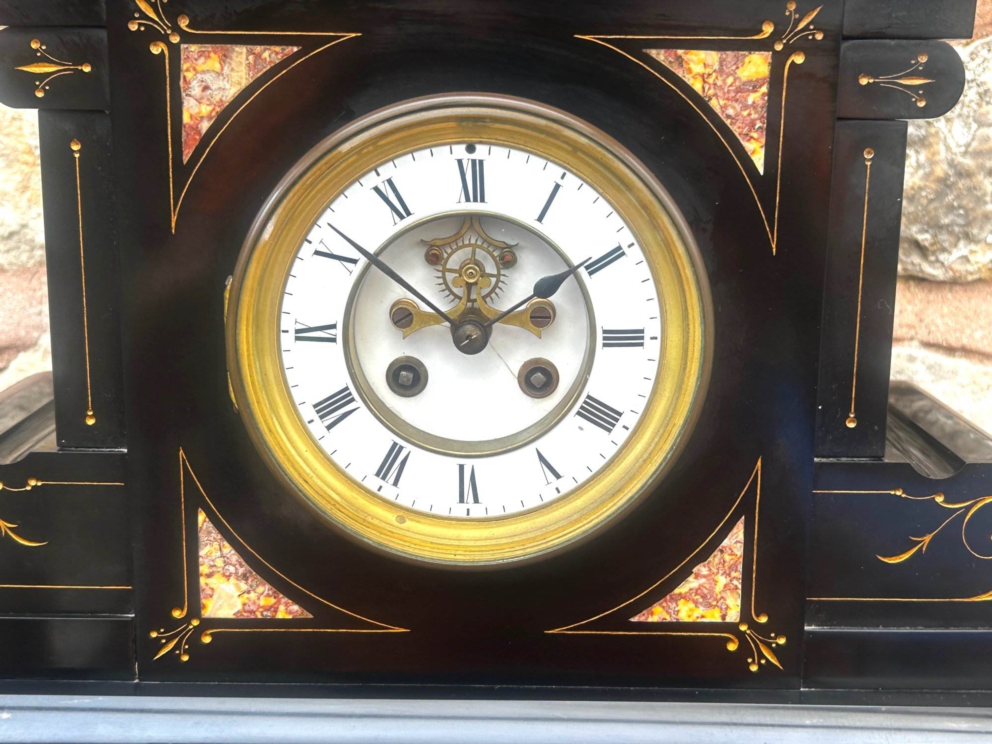 Marble 8-Day Mantel Clock C1900