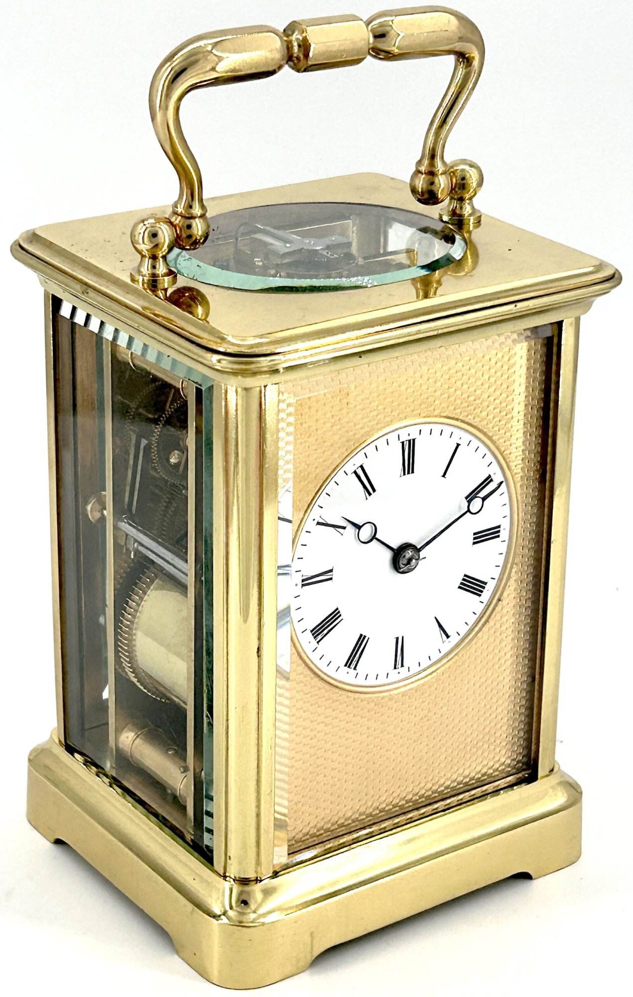 Amazing Quality Masked Dial Carriage Clock Antique French 8-Day Carriage Clock C1880