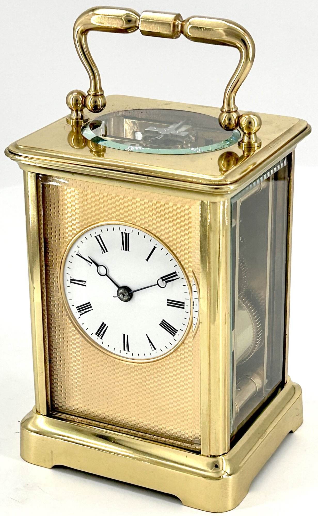 Amazing Quality Masked Dial Carriage Clock Antique French 8-Day Carriage Clock C1880
