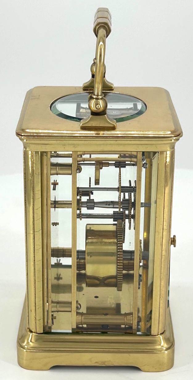 Gorgeous Masked Dial Antique Victorian Carriage Clock
