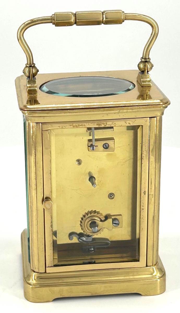 Gorgeous Masked Dial Antique Victorian Carriage Clock