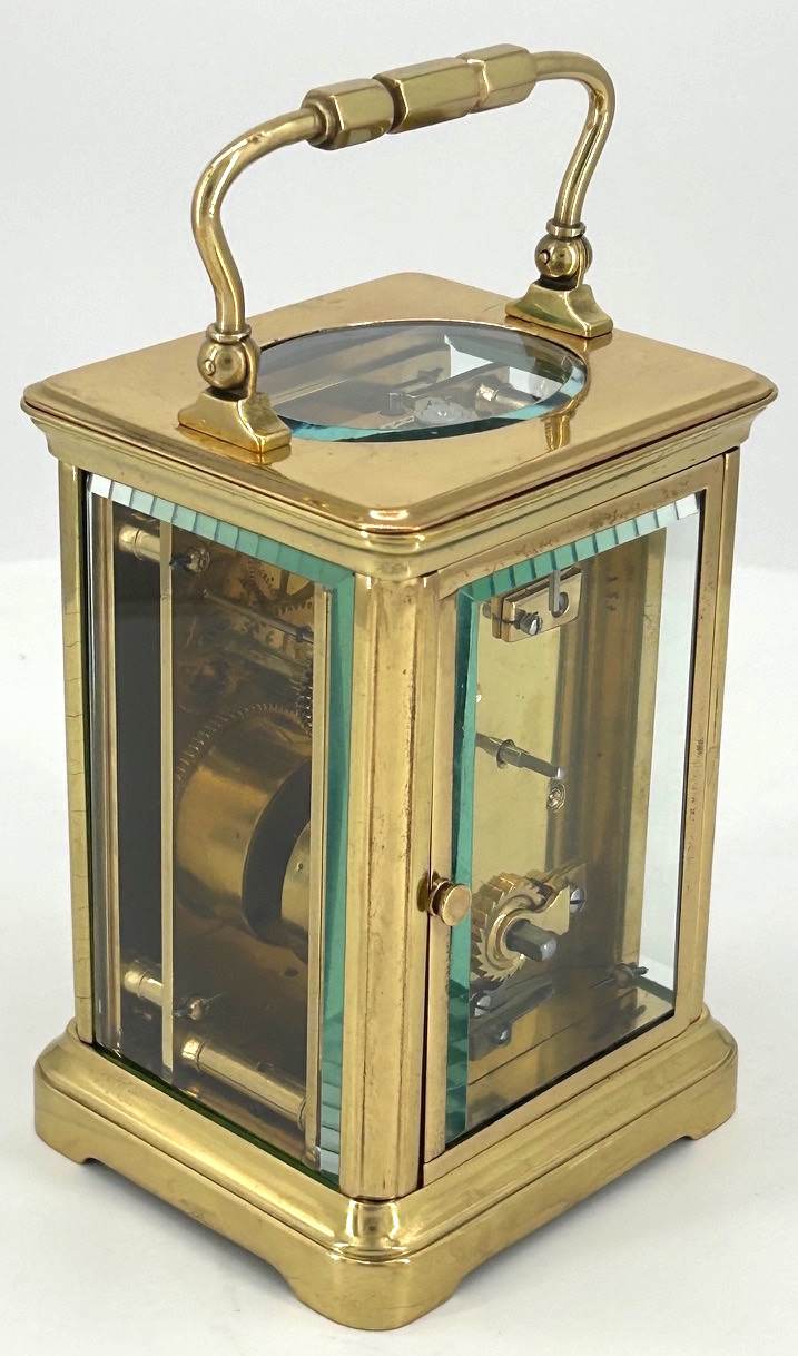 Gorgeous Masked Dial Antique Victorian Carriage Clock