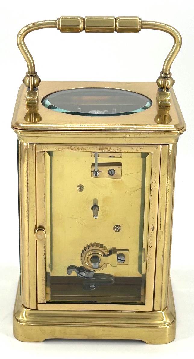 Gorgeous Masked Dial Antique Victorian Carriage Clock