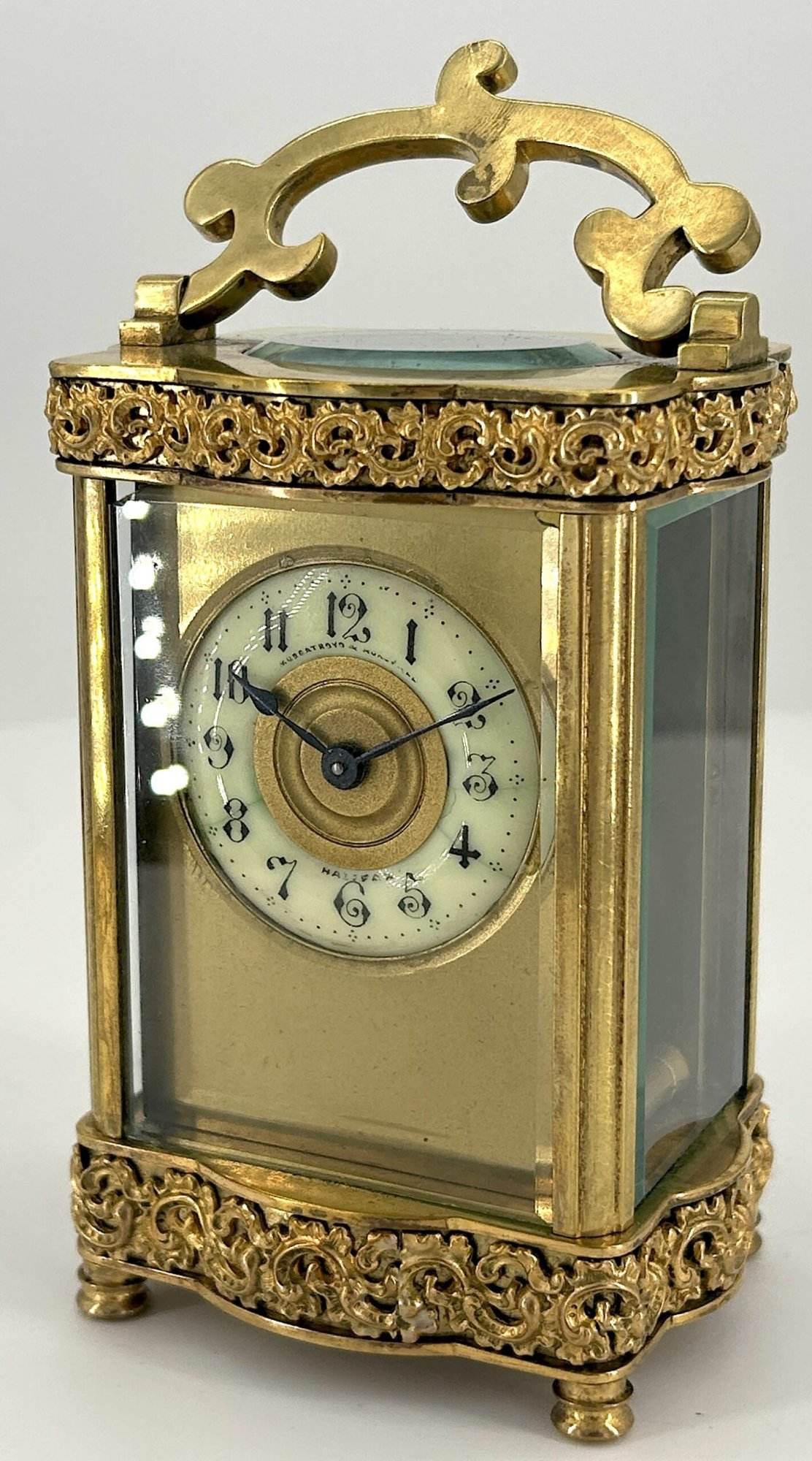Serpentine Carriage Clock – French 8-Day Carriage Clock C1880
