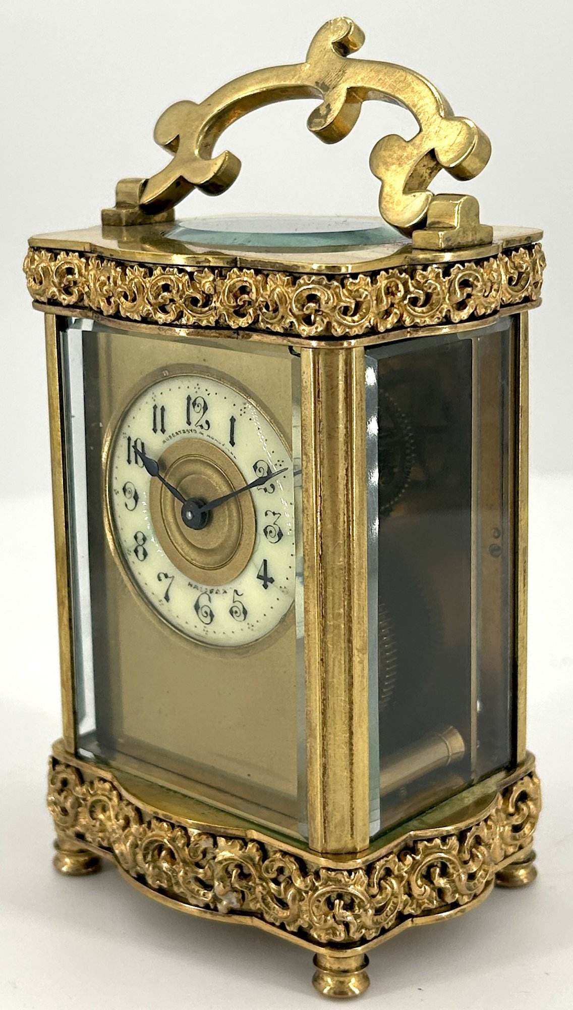 Serpentine Carriage Clock – French 8-Day Carriage Clock C1880