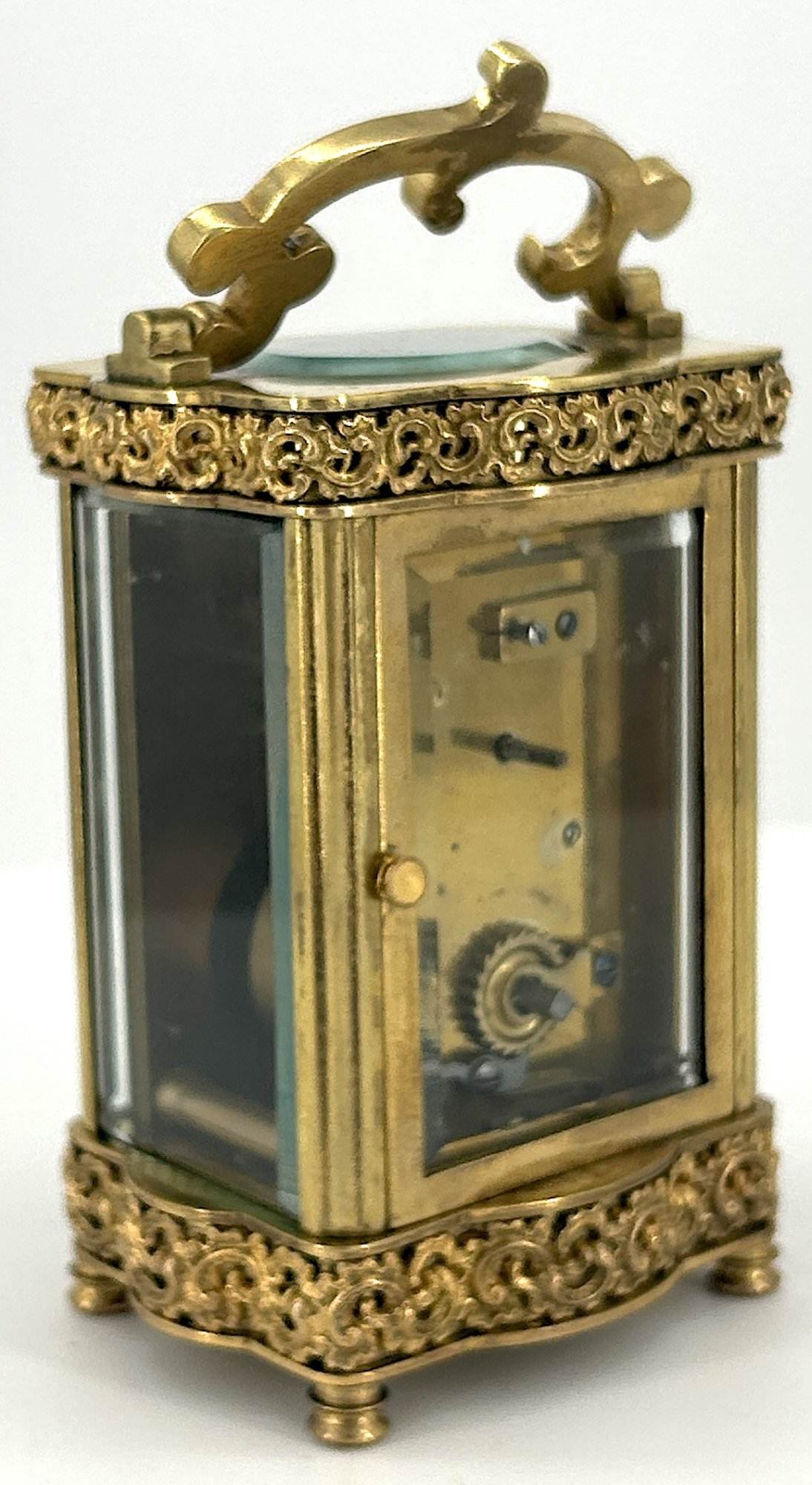 Wonderful Antique Victorian Serpentine Carriage Clock – French 8-Day Carriage Clock C1880 - Image 8