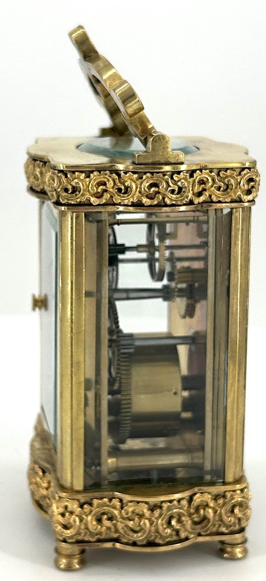 Wonderful Antique Victorian Serpentine Carriage Clock – French 8-Day Carriage Clock C1880 - Image 7