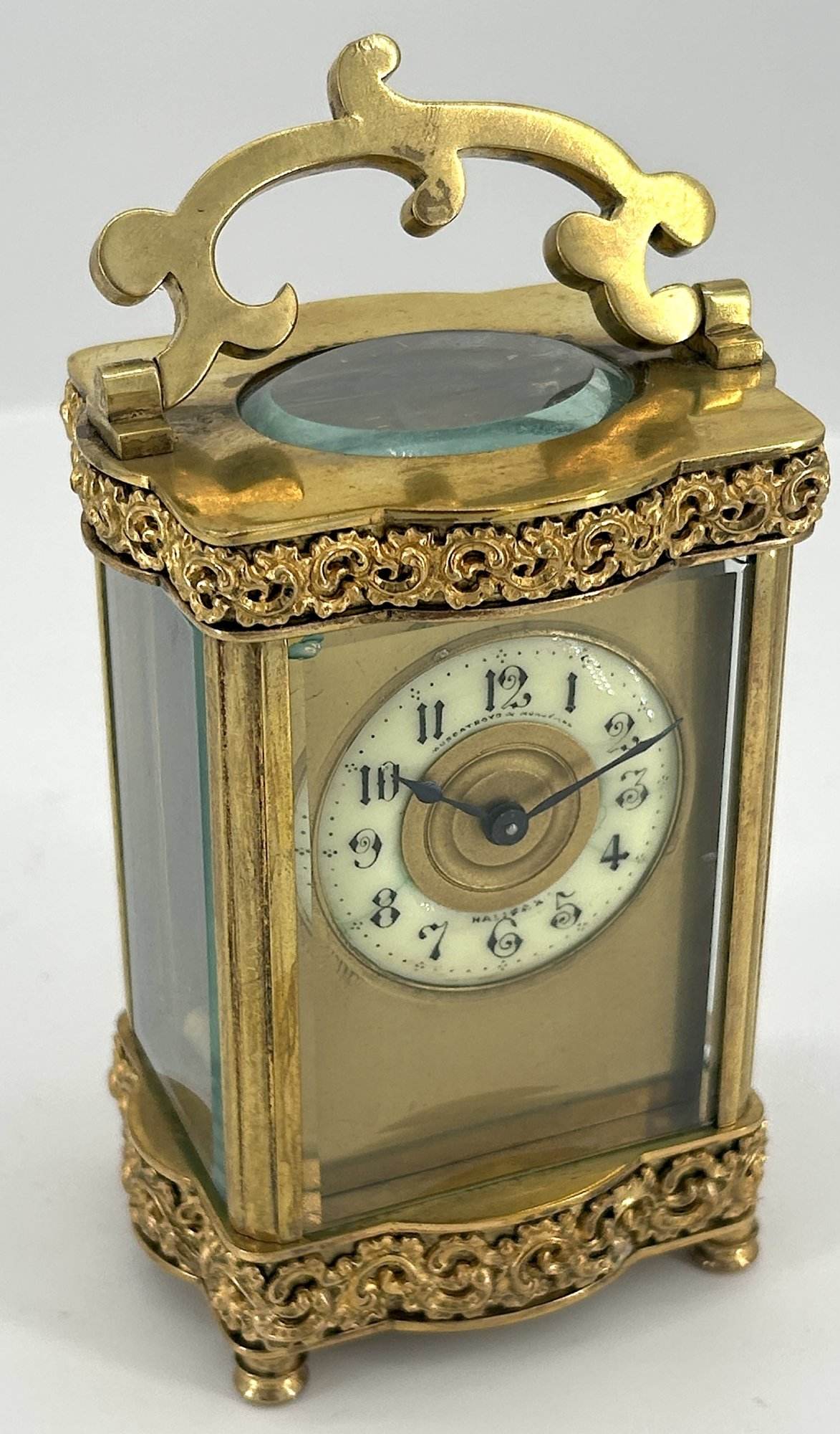 Serpentine Carriage Clock – French 8-Day Carriage Clock C1880