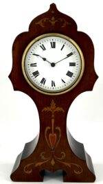 Wonderful Antique Art Nouveau Tulip Shape Mantel Clock C1900