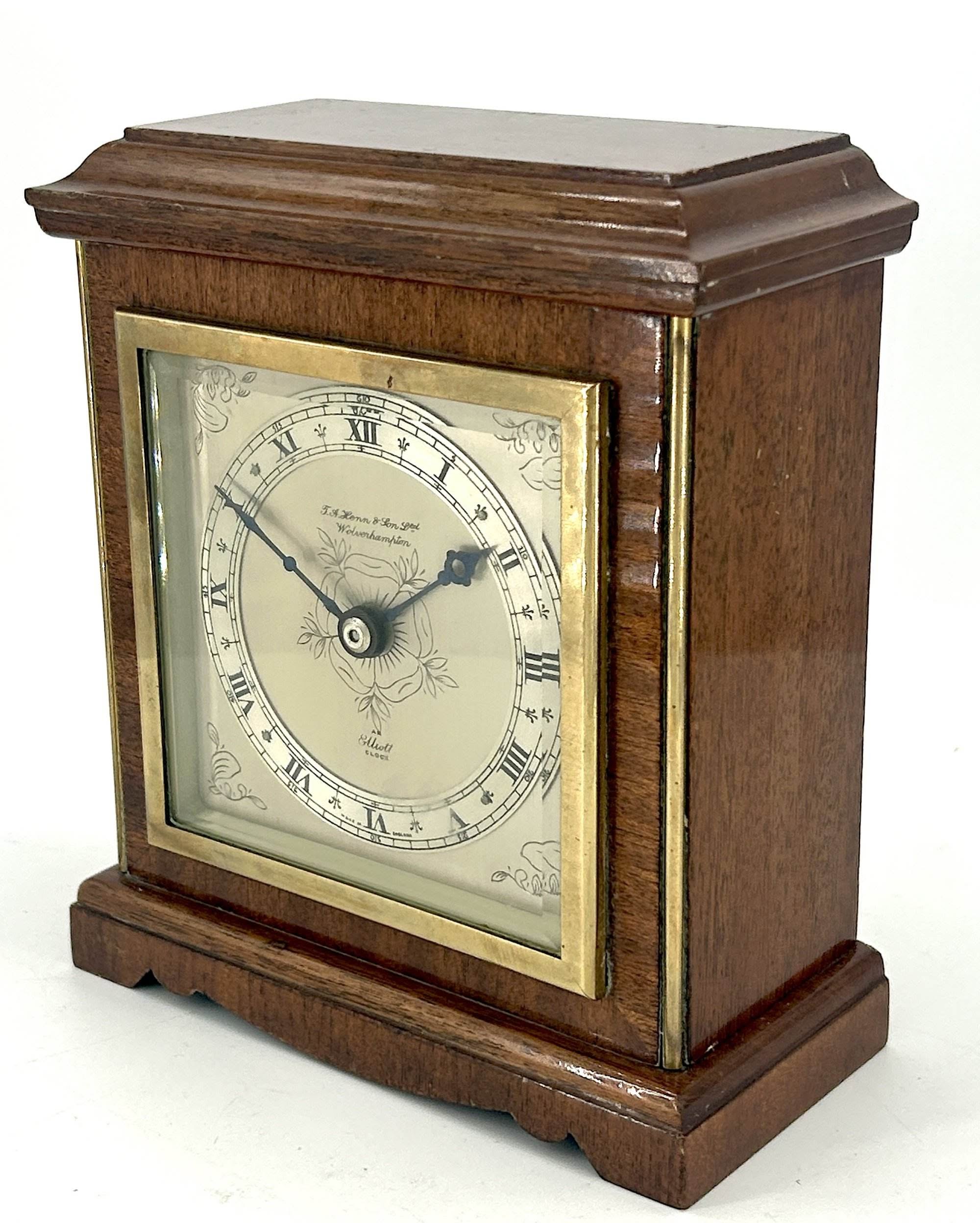 Elliot Mahogany Case Mantel Clock - Image 8