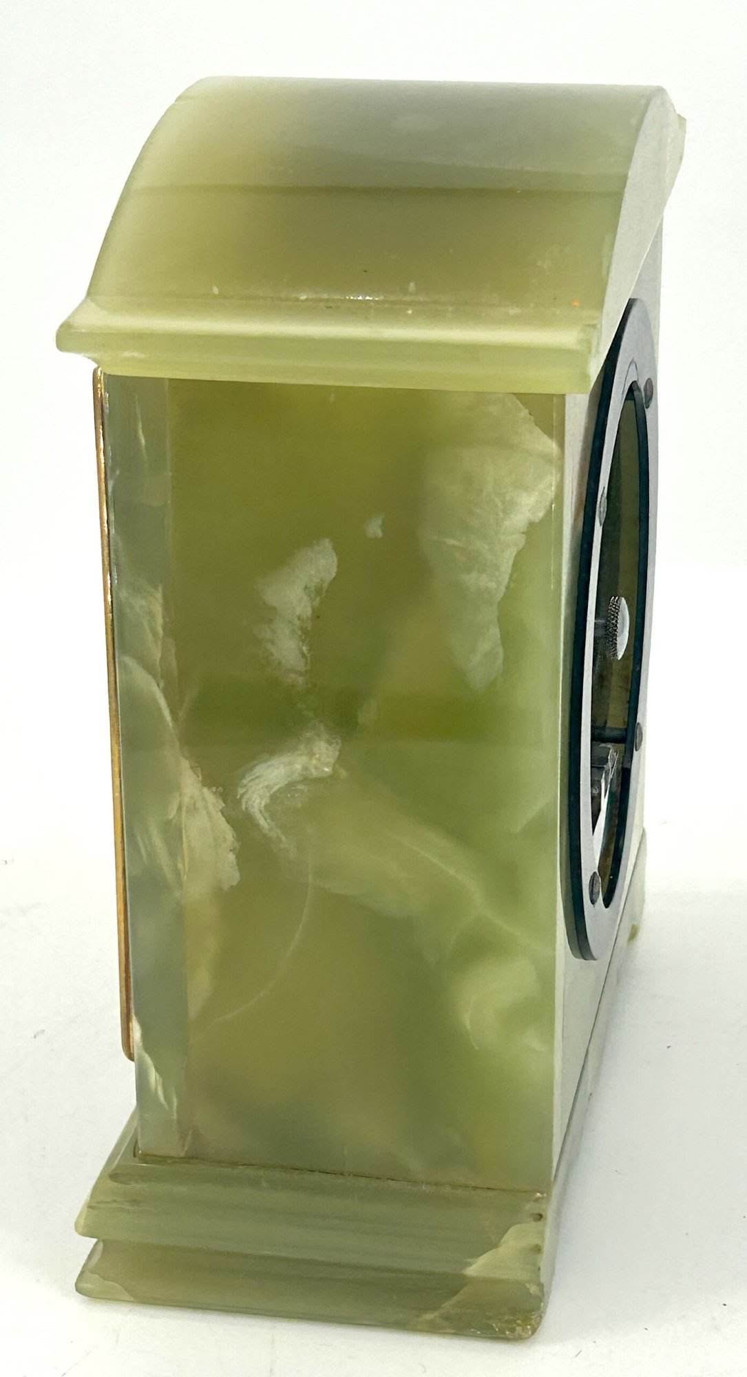 Wonderful Green Onyx Case Elliot Mantel Clock - Image 8
