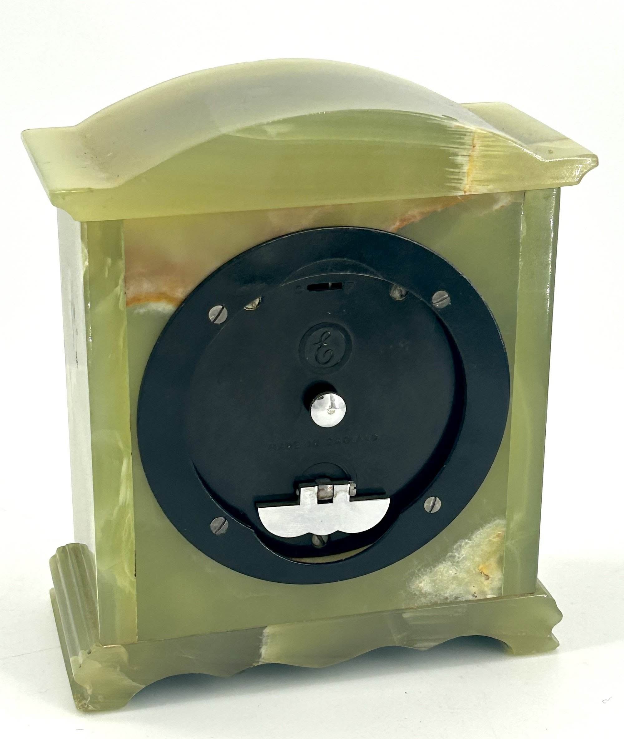 Wonderful Green Onyx Case Elliot Mantel Clock - Image 6