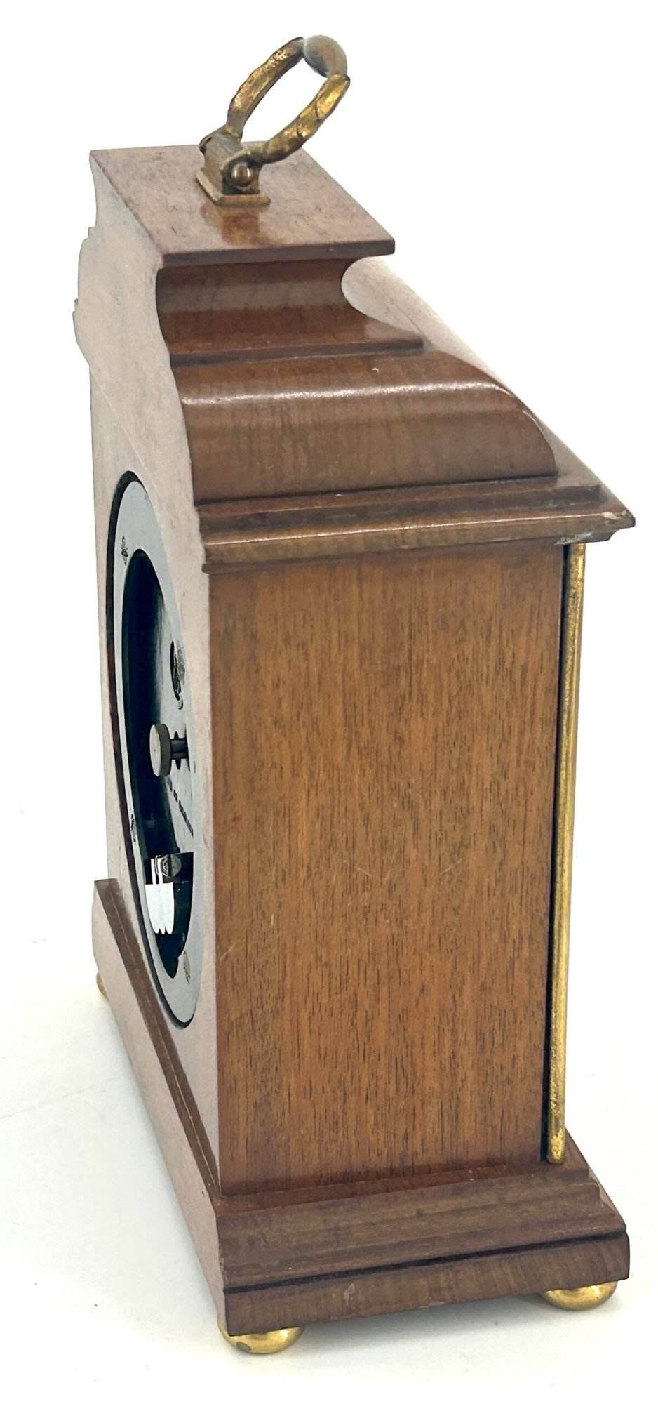 Fantastic Mahogany Case Caddy Top Elliot Mantel Clock - Image 5