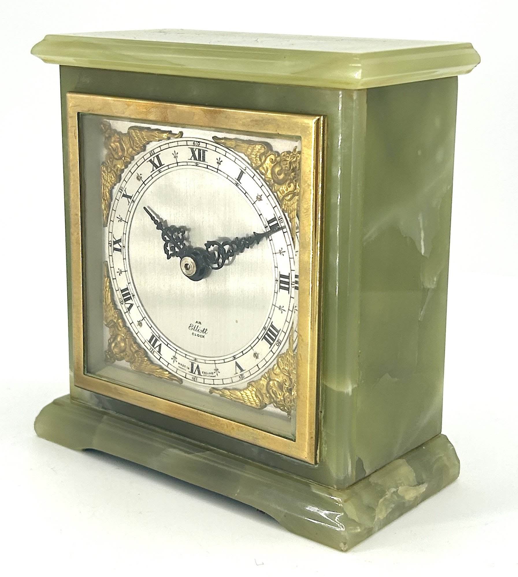 Stunning Green Onyx Case Elliot Mantel Clock - Image 3