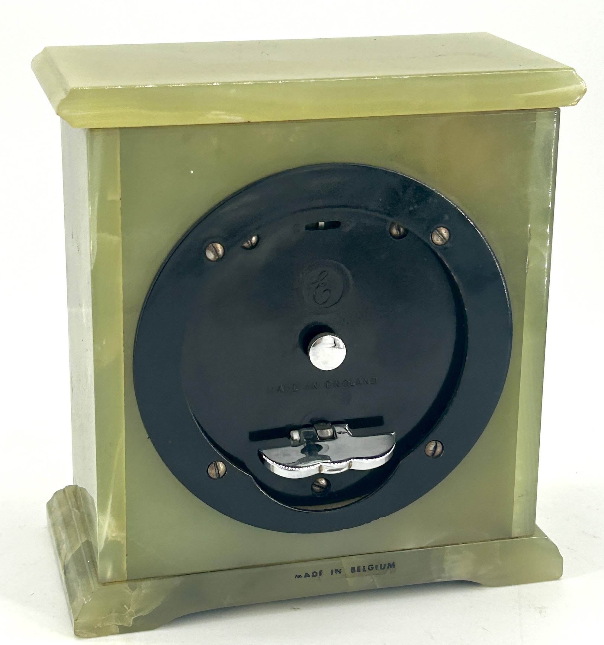 Stunning Green Onyx Case Elliot Mantel Clock - Image 7