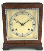 Stylish Retro Elliot Oak Case Mantle Clock