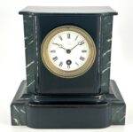 Cute Victorian False Slate Mantle Clock – ca 1890