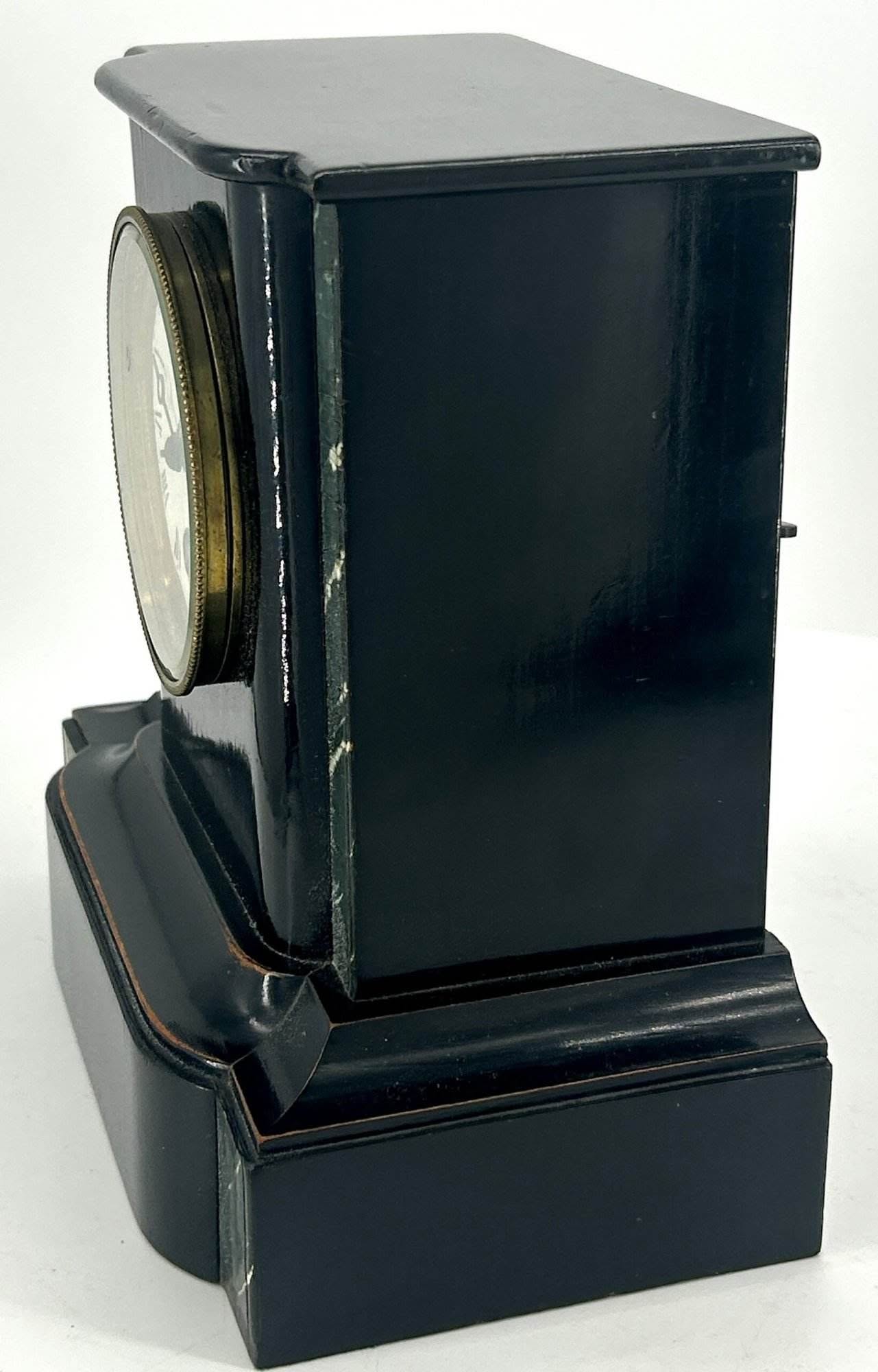 Cute Victorian False Slate Mantle Clock – ca 1890 - Image 12