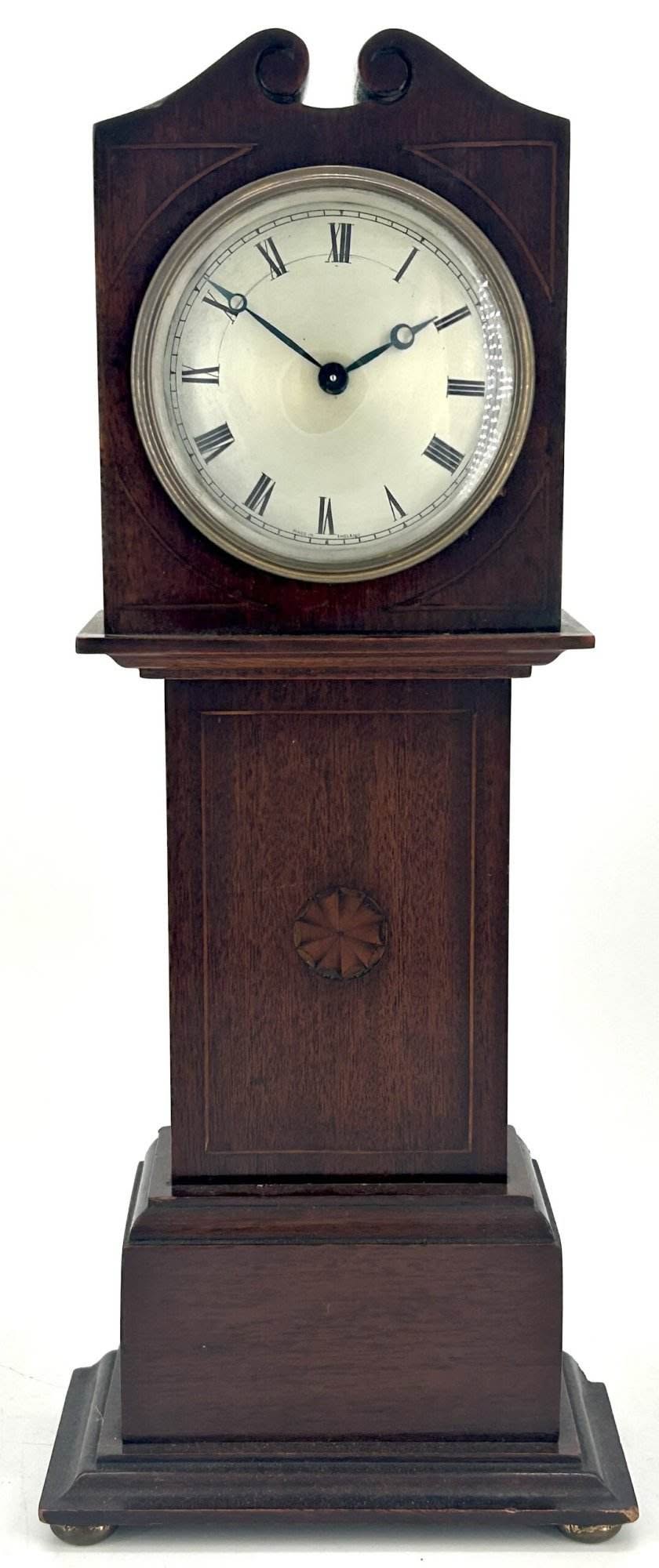 Lovely Miniature Longcase Mantel Clock – ca1900 - Image 3