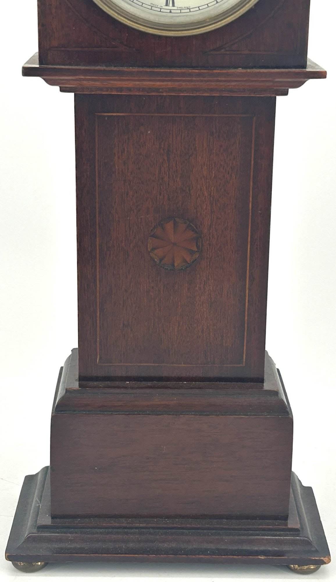 Lovely Miniature Longcase Mantel Clock – ca1900 - Image 4