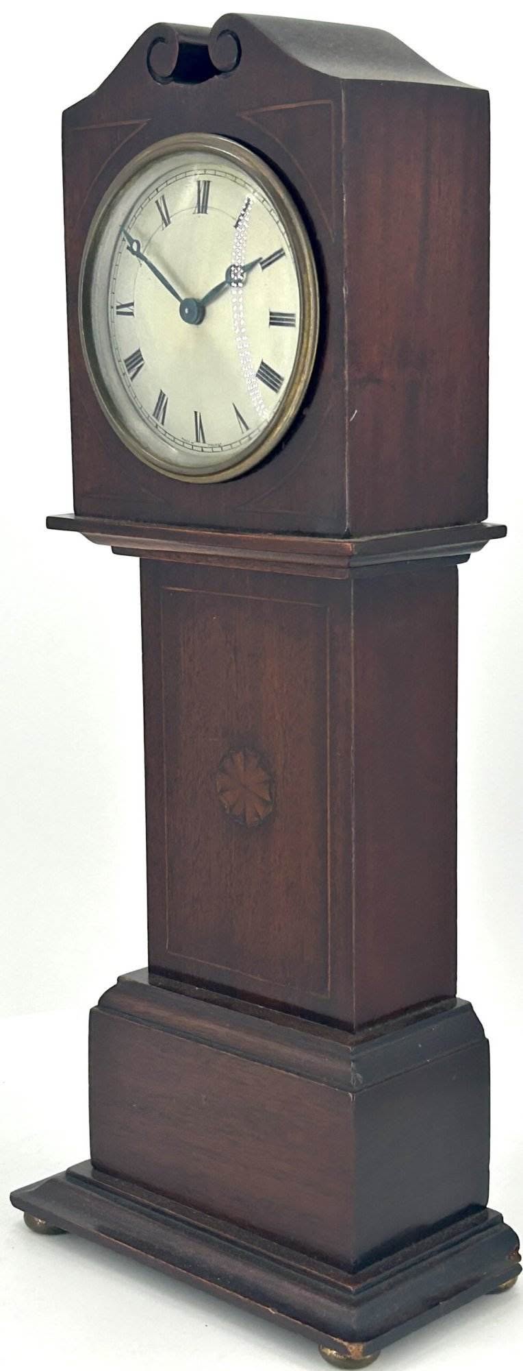 Lovely Miniature Longcase Mantel Clock – ca1900 - Image 13