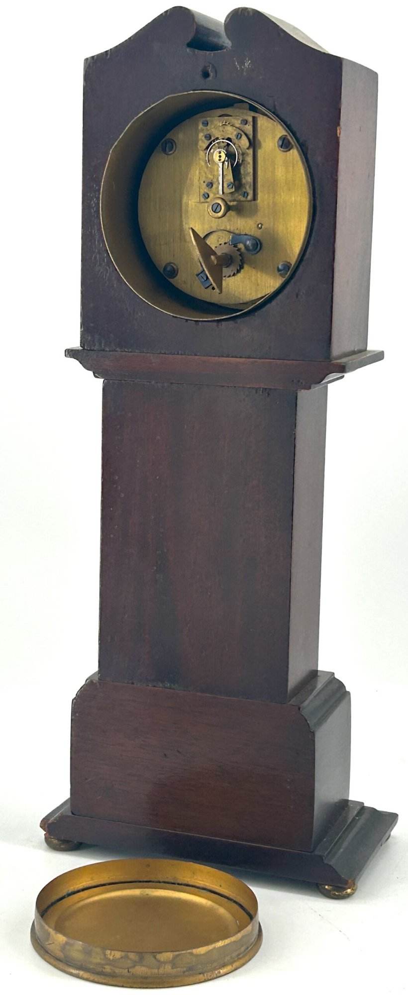 Lovely Miniature Longcase Mantel Clock – ca1900 - Image 9