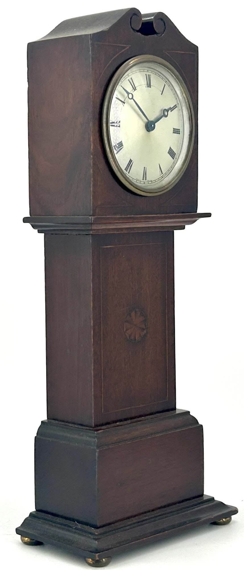 Lovely Miniature Longcase Mantel Clock – ca1900 - Image 6