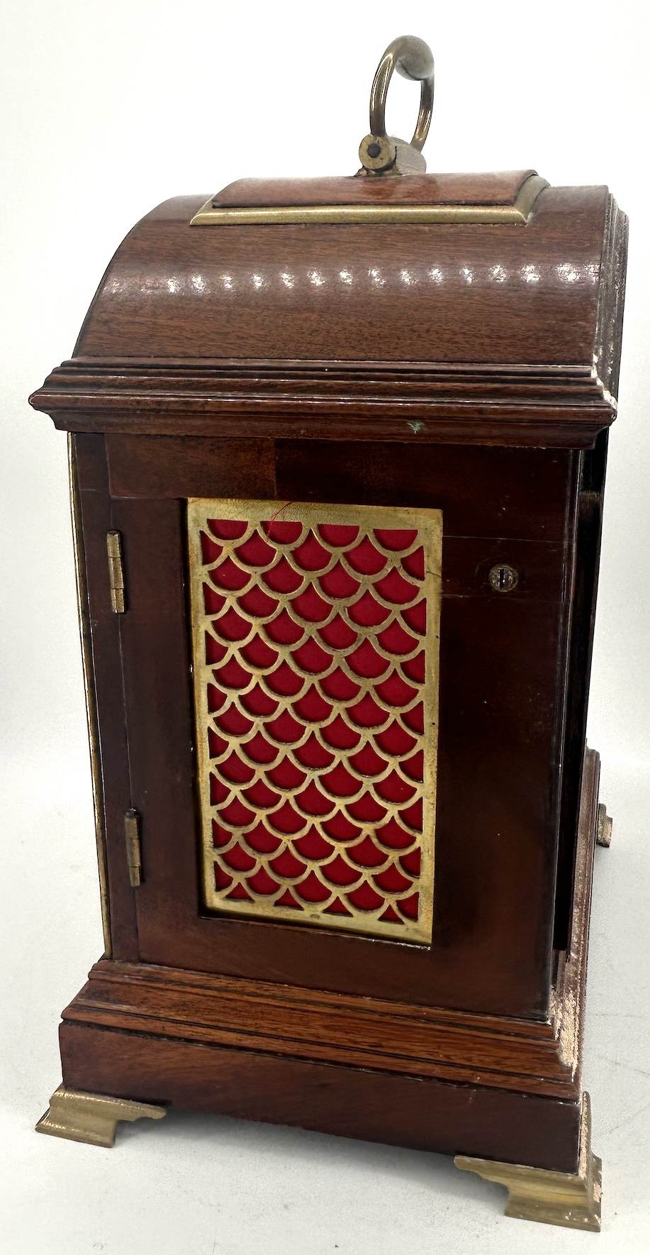 Beautiful Georgian English Mahogany case twin Fusee Verge Bracket Clock - ca1760 - Image 12