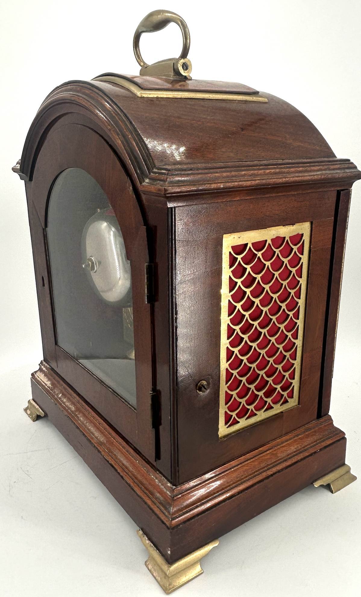 Beautiful Georgian English Mahogany case twin Fusee Verge Bracket Clock - ca1760 - Image 14