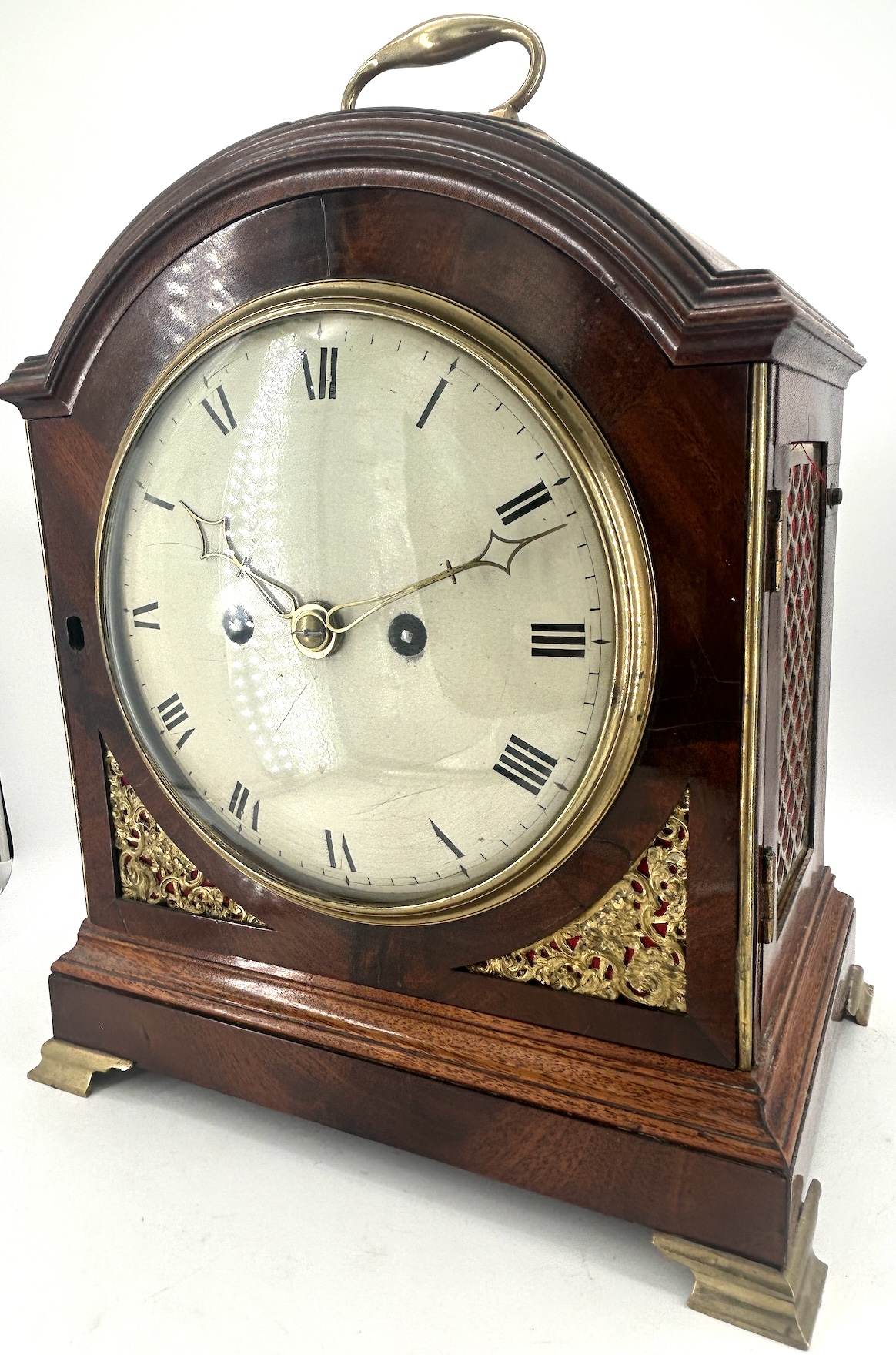 Beautiful Georgian English Mahogany case twin Fusee Verge Bracket Clock - ca1760 - Image 15