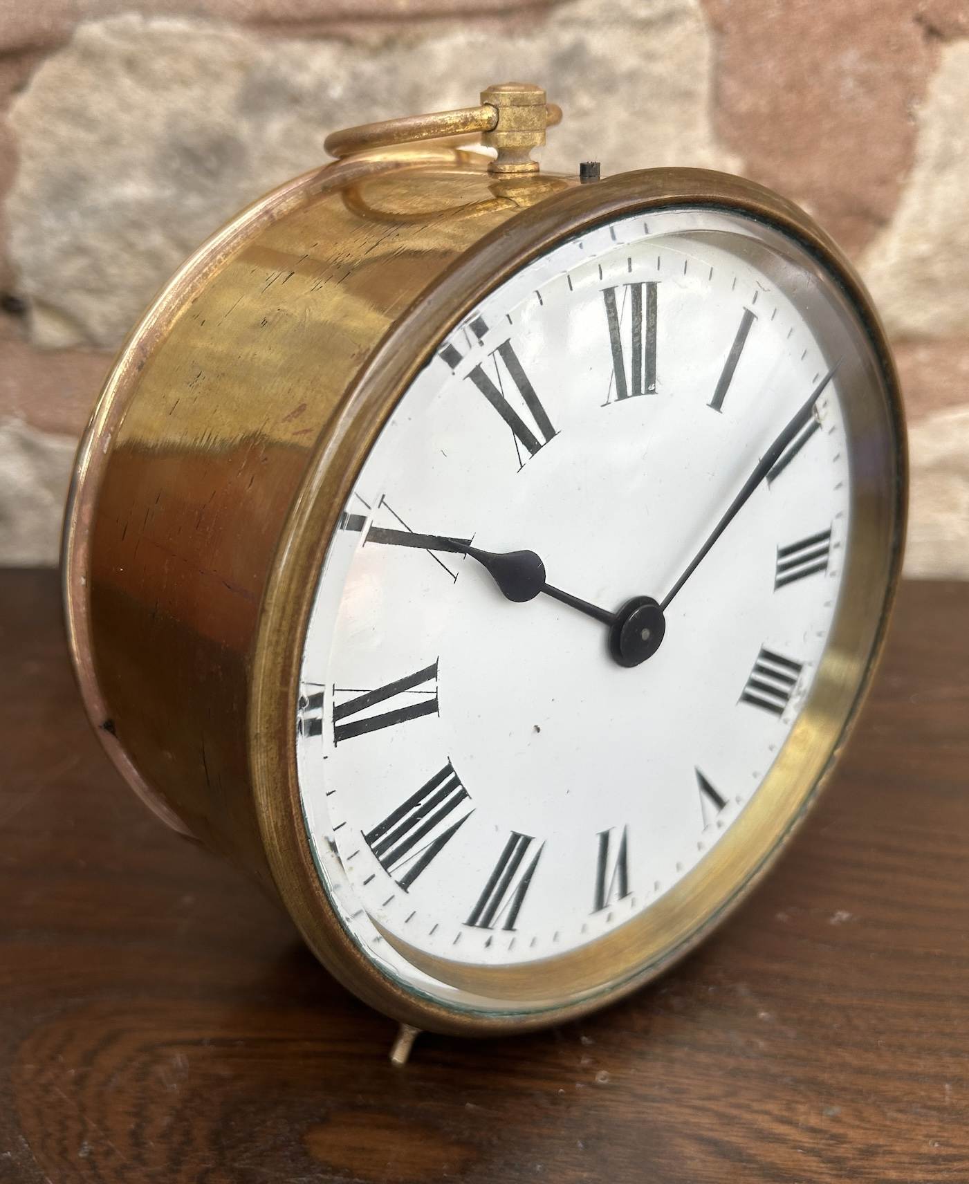 Interesting Large Round Carriage clock – ca 1900 - Image 3