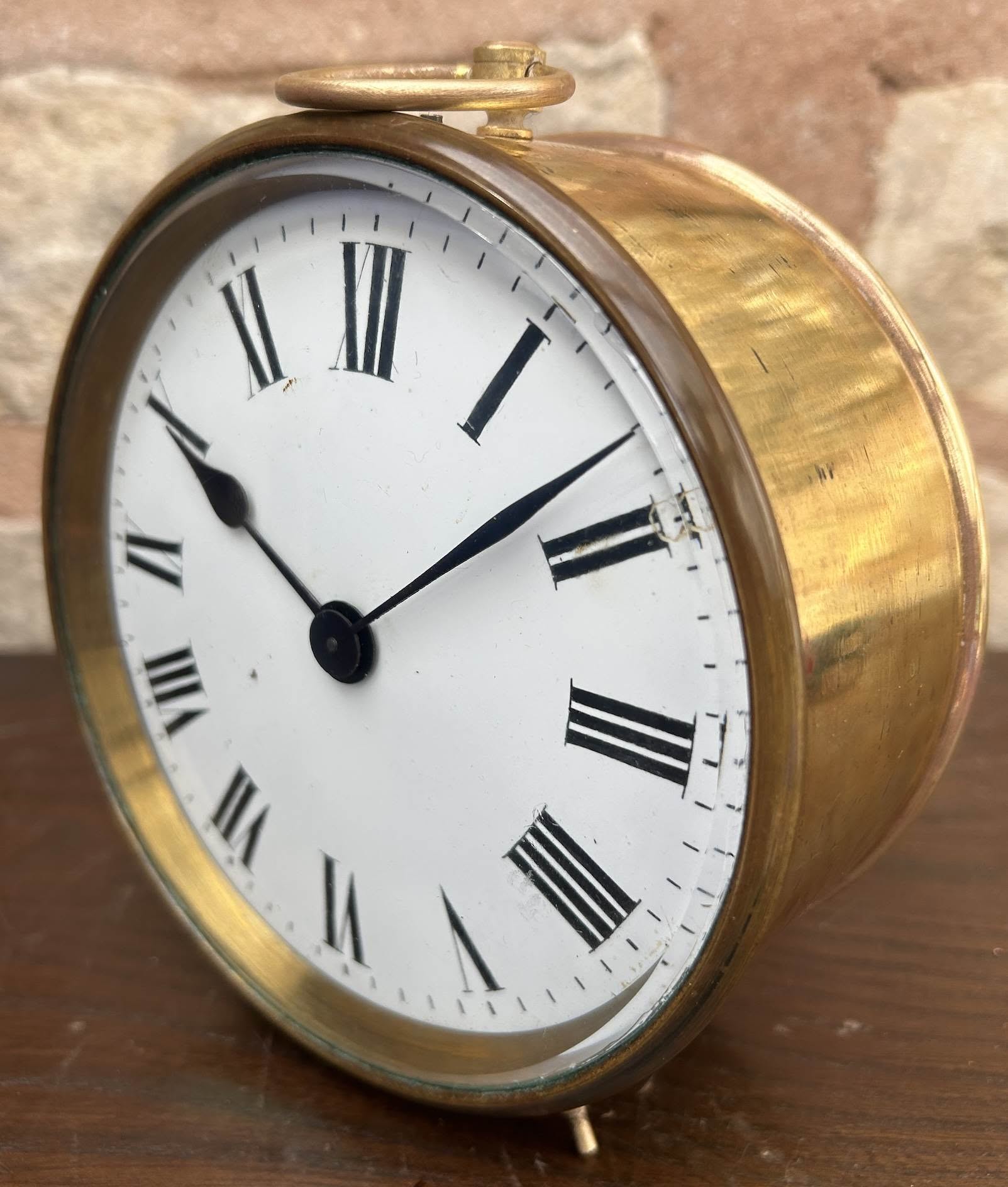 Interesting Large Round Carriage clock – ca 1900 - Image 2