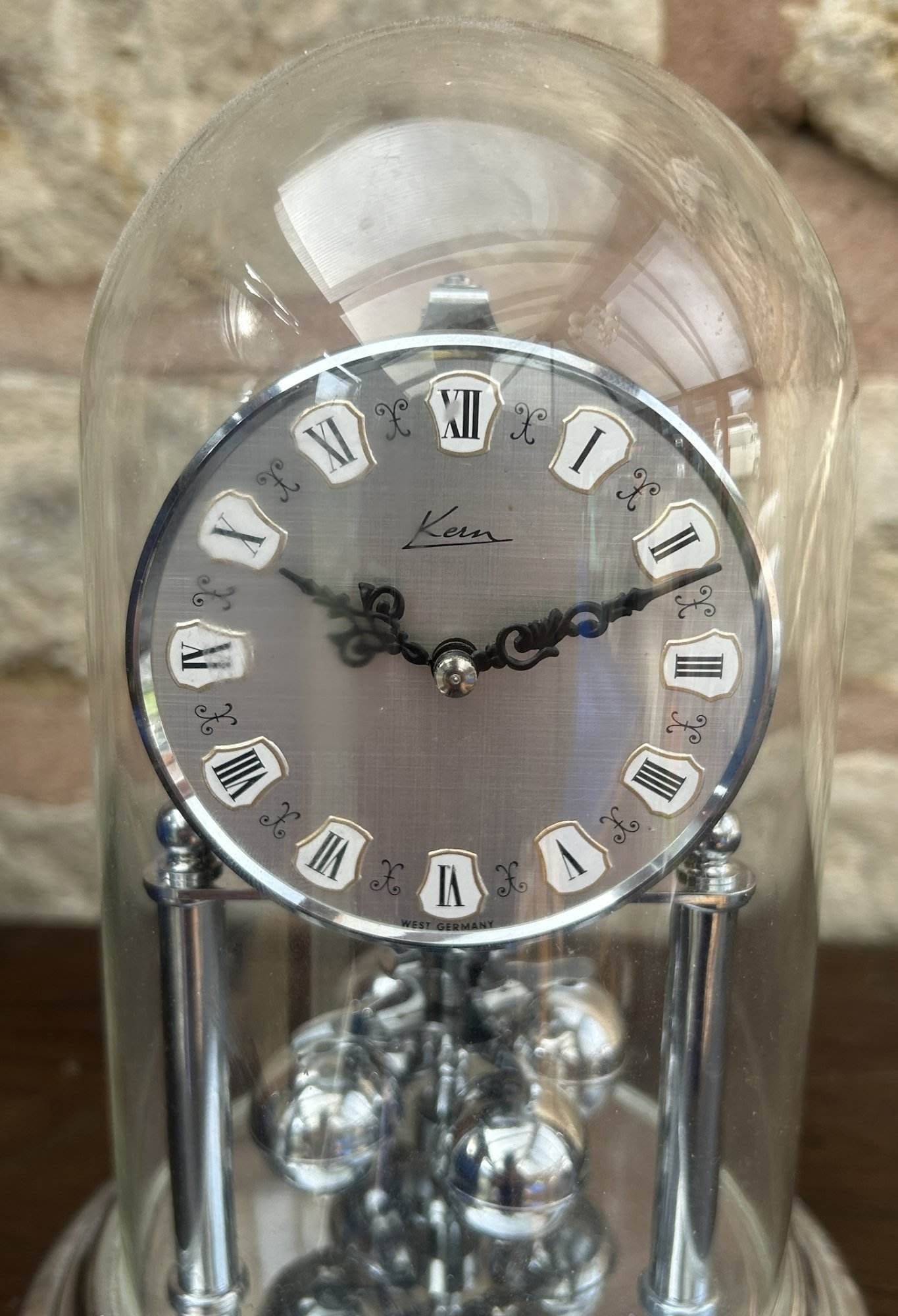 Awesome Vintage Chrome Kern 400 day Anniversary torsion clock – ca 1960 - Image 9
