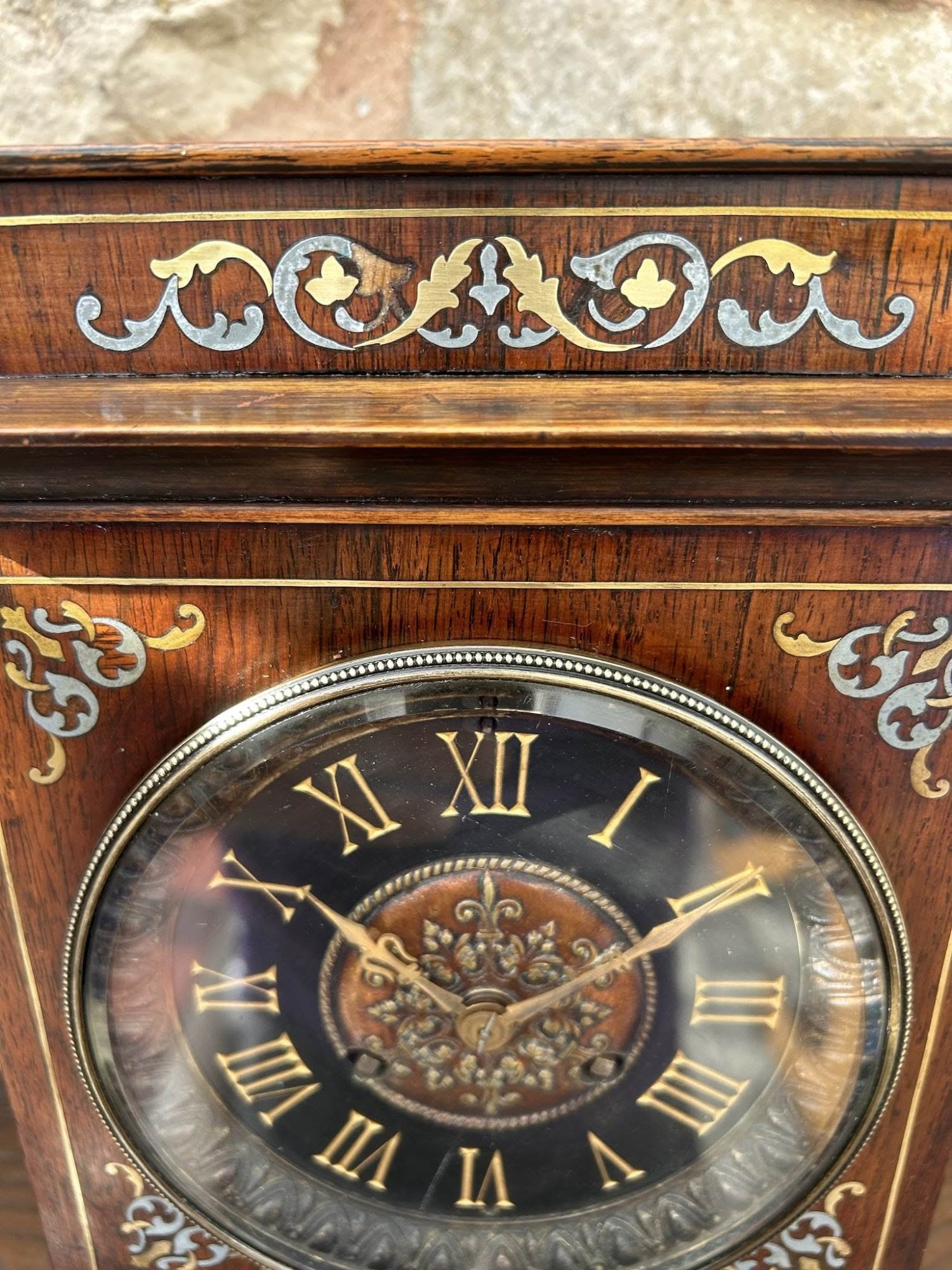 Stunning Rosewood inlaid Bracket Clock – ca 1870 - Image 7