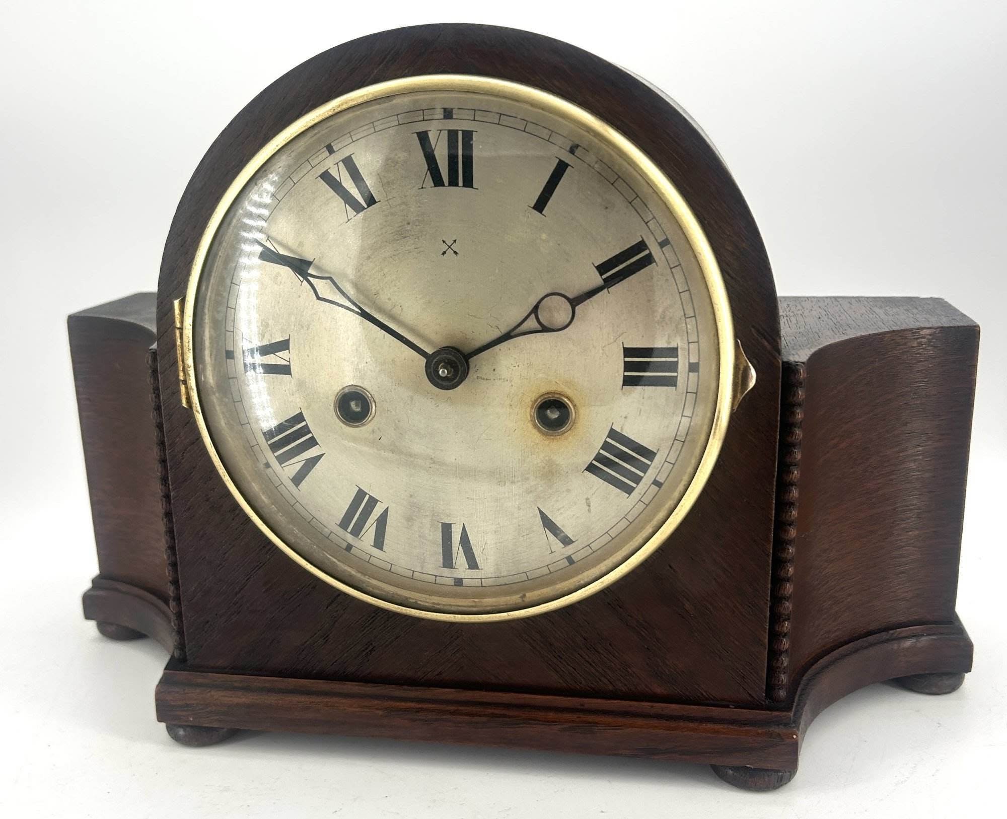 Lovely Arts & crafts Edwardian Mantle Clock – HAC movement - ca1905 - Image 9