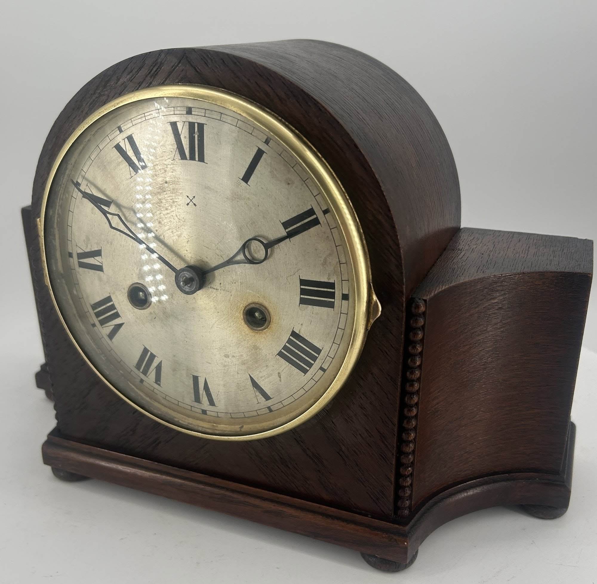 Lovely Arts & crafts Edwardian Mantle Clock – HAC movement - ca1905 - Image 8
