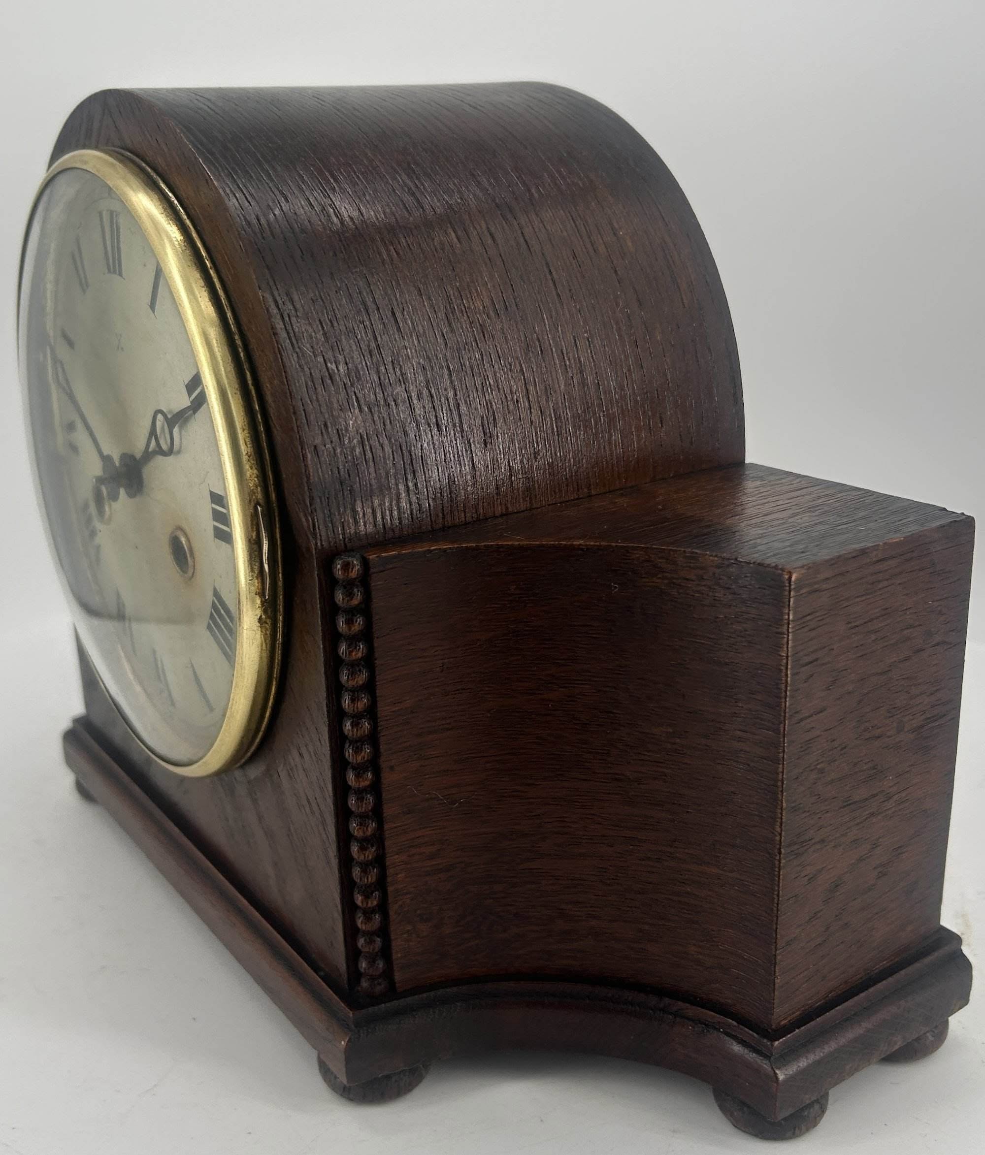 Lovely Arts & crafts Edwardian Mantle Clock – HAC movement - ca1905 - Image 7