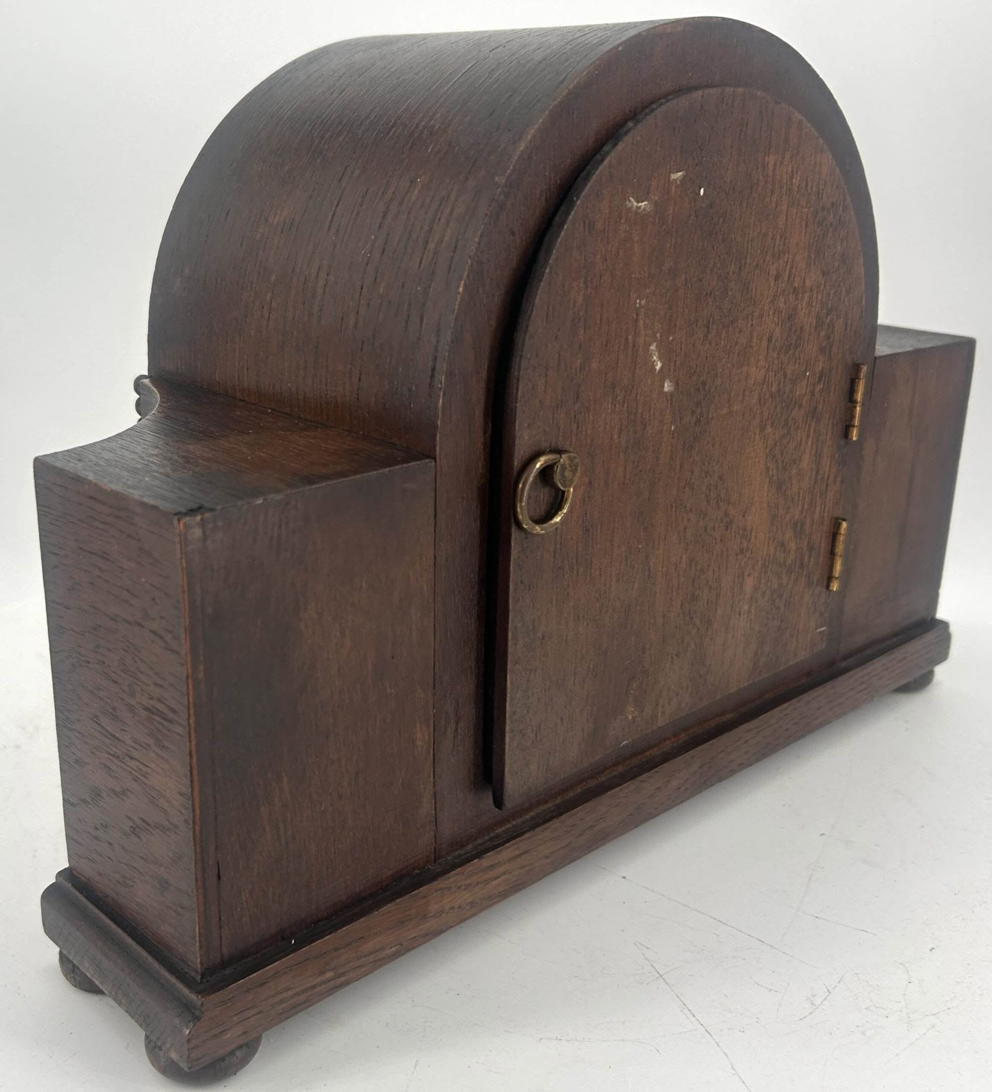 Lovely Arts & crafts Edwardian Mantle Clock – HAC movement - ca1905 - Image 5